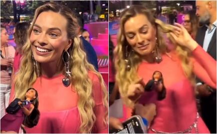 VIDEO: Reportera usa una Barbie como micrófono para entrevistar a Margot Robbie y así reaccionó