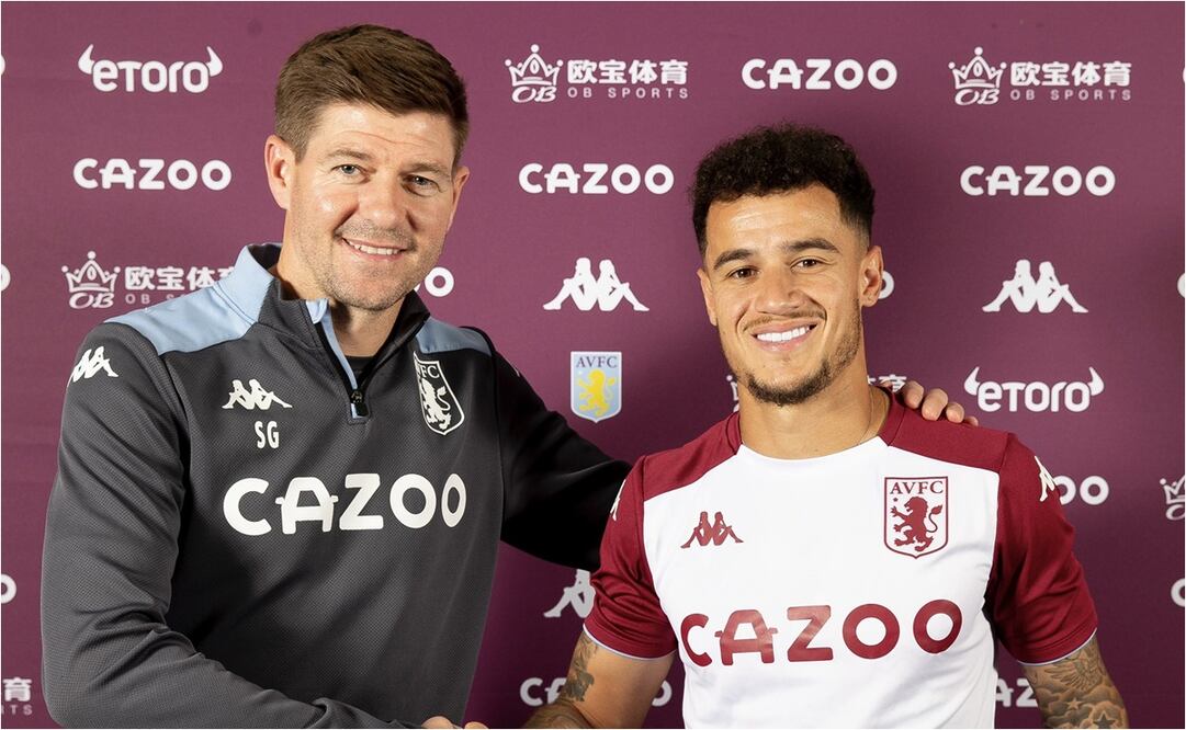 Philipp Coutinho firmó contrato hasta 2026 - FOTO: @AVFCOfficial
