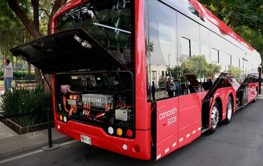 Nuevas unidades eléctricas del Metrobús. FOTO: Especial/ EL UNIVERSAL/