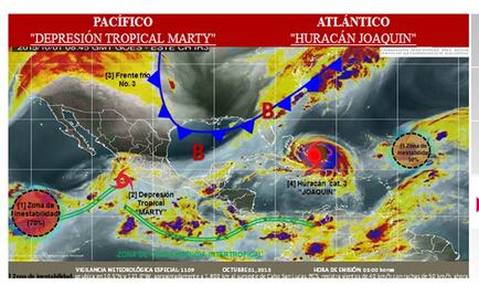 Se prevén lluvias fuertes en al menos seis estados del país