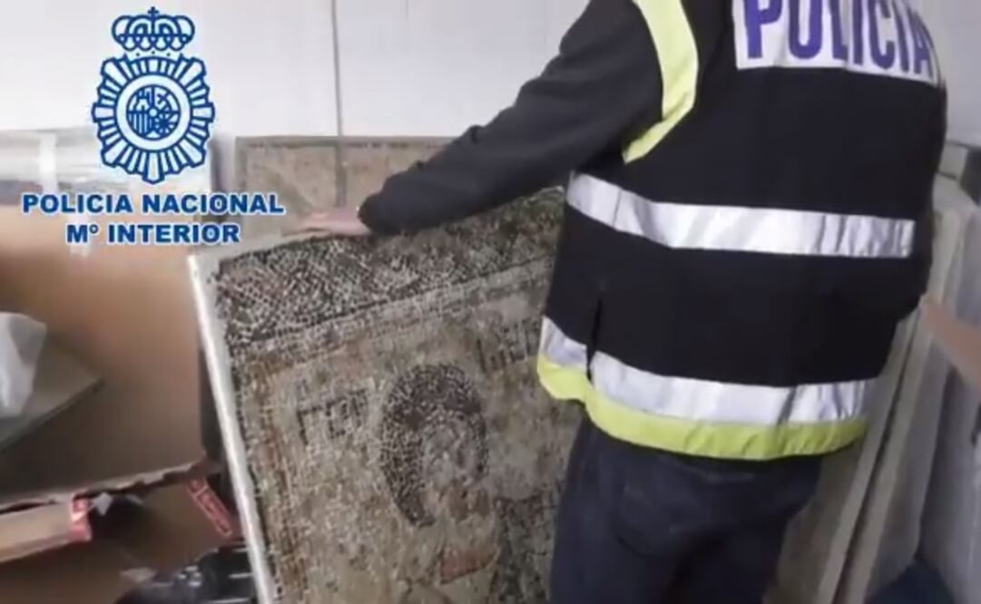 Dos hombres que formaban parte de una red de tráfico de arte fueron detenidos. Foto: Captura video/ Juan Ignacio Zoido