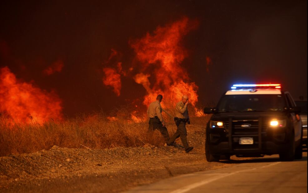 Incendio Hughes en Castaic, California, el miércoles 22 de enero de 2025. Foto: AP