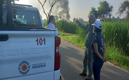 Controlan incendio en ducto de gas de Pemex en sur de Veracruz