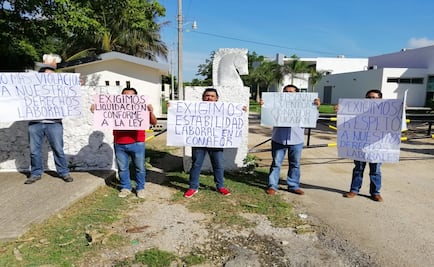 Despiden a trabajadores de Conafor Yucatán y protestan