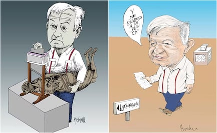 Elección judicial 2025: AMLO también reaparece en cartones tras la participación del 13%; de Kemchs a Rocha