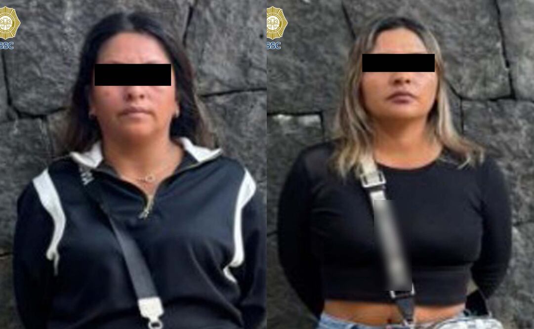 Detienen a dos extranjeras por posesión de marihuana en la alcaldía Benito Juárez (11/09/2025). Foto: Especial