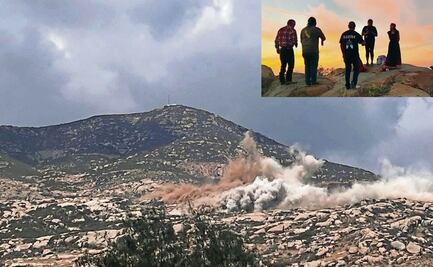 EU dinamita cerro Cuchumá, sitio de culto kumiai