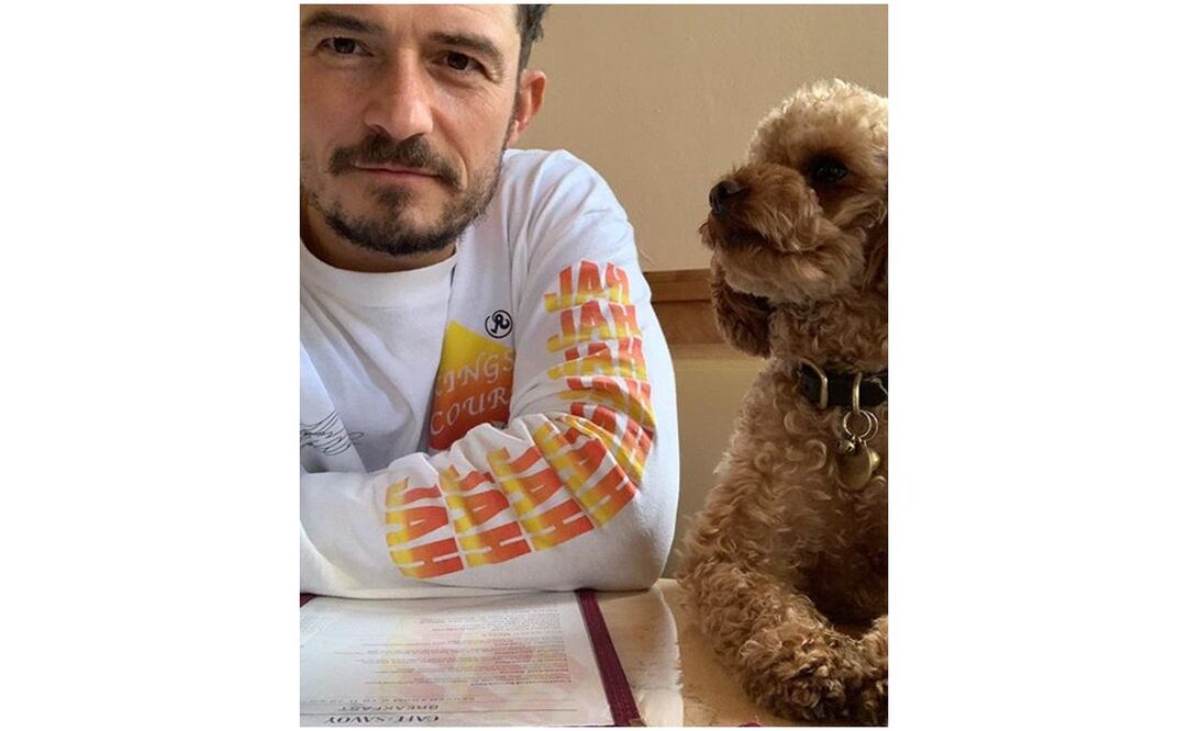 Orlando Bloom y Mighty. Foto: Instagram