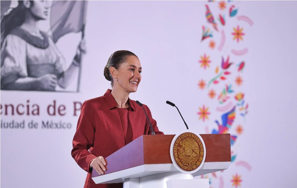 Sheinbaum Pardo informó este miércoles que antes de que termine el año se mudará junto con su esposo Jesús María Tarriba, a vivir a Palacio Nacional. Foto: Gabriel Pano/EL UNIVERSAL