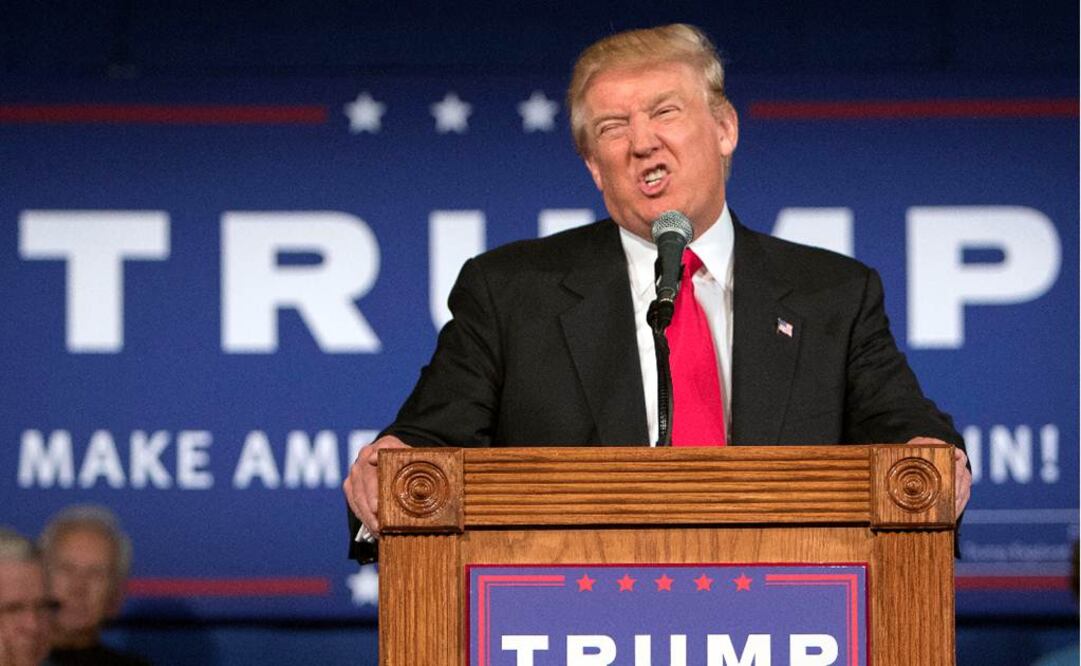 El precandidato presidencial republicano Donald Trump, durante un mitin en Bluffon, Carolina del Sur, el martes   Foto: AP