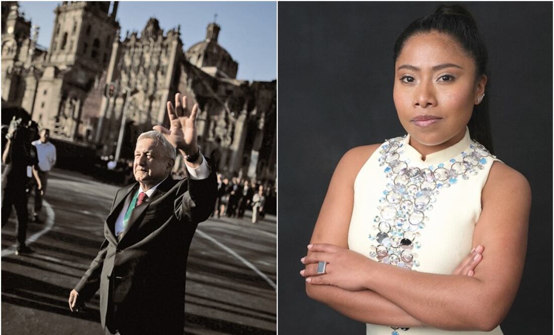 President López Obrador and Yalitza Aparicio have been named among 100 of the most influential people of 2019 - Photo: Left: Ueslei Marcelino/REUTERS, Right: Chris Pizzello/AP