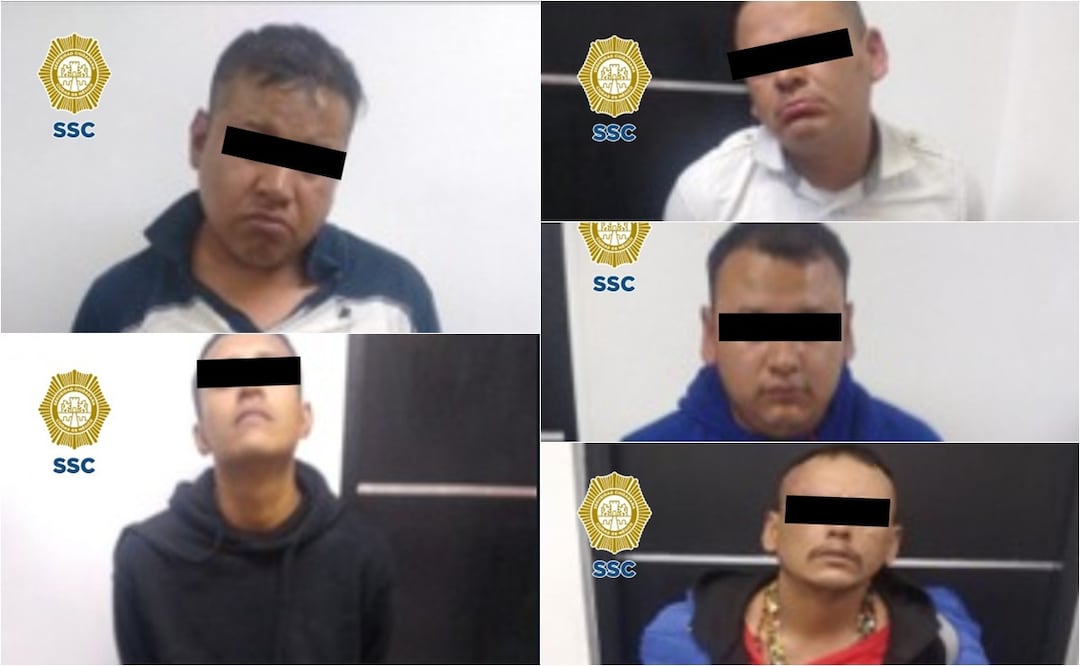 Detienen a cinco personas en Iztapalapa por portación de arma y drogas durante operativo policial. Foto: Especial