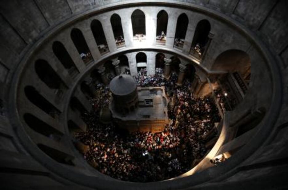 "Siguiendo los pasos del Señor" en el Santo Sepulcro de Jerusalén