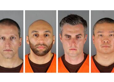 Jurado de EU imputa a cuatro expolicías de violar derechos de George Floyd