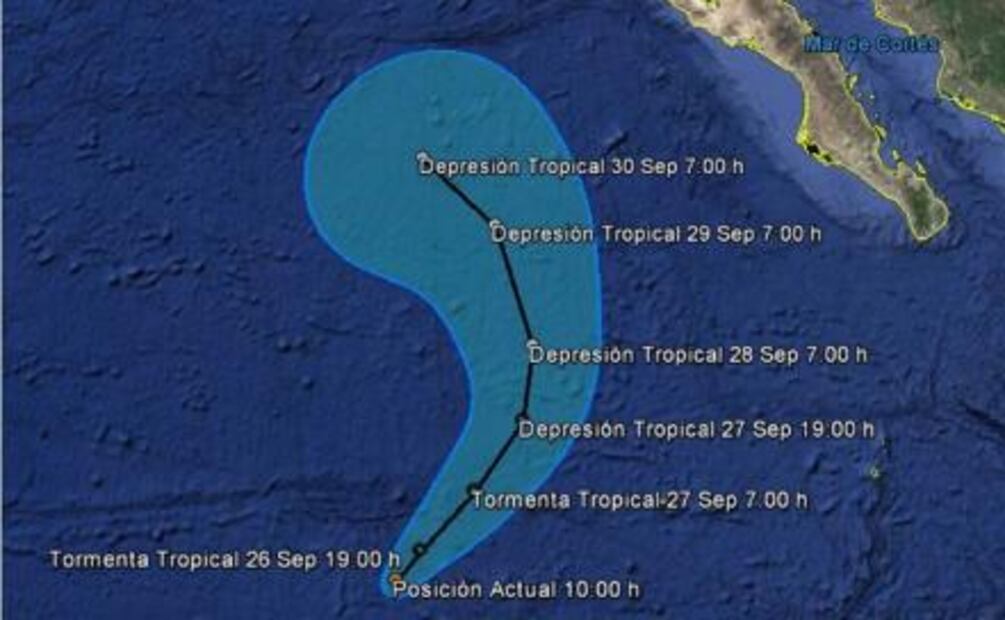 Se forma tormenta tropical “Roslyn” en el Pacífico