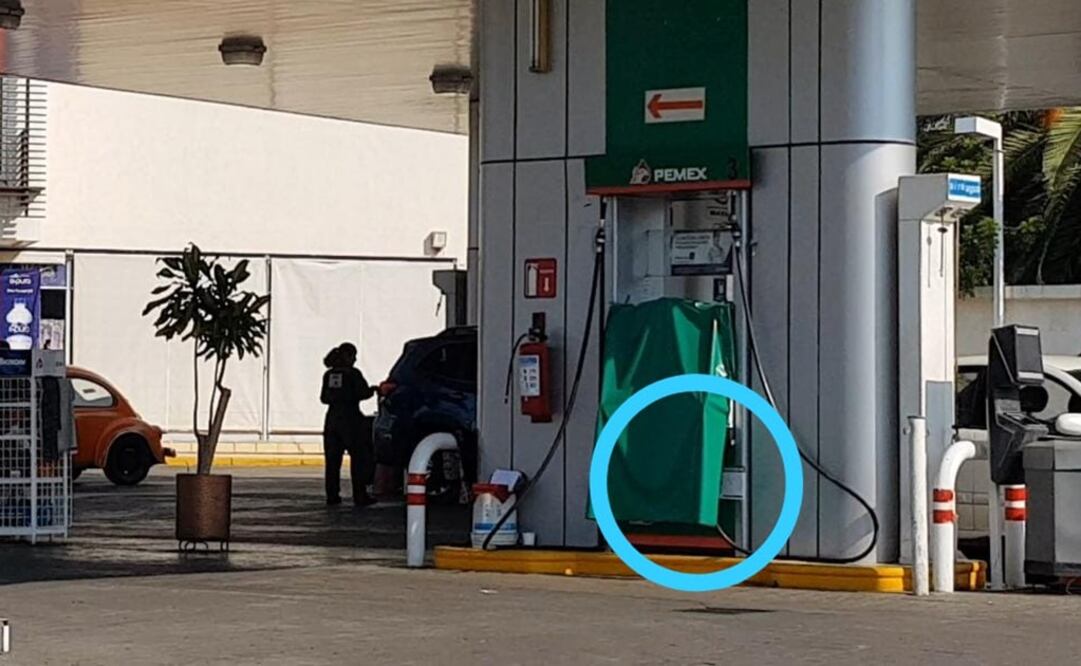 Algunos establecimientos de abasto de combustible lucieron con sellos de Profeco en sus bombas (FOTO: ESPECIAL)
