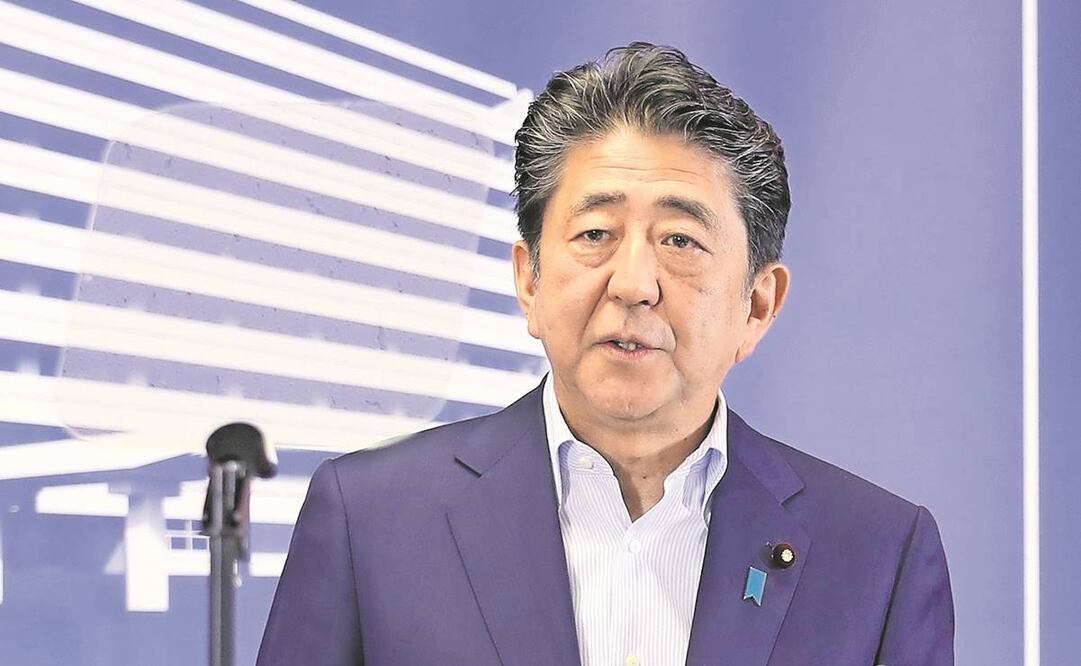 Shinzo Abe, en una conferencia de prensa, en Tokio, Japón, el 22 de julio de 2019. Foto: Du Xiaoyi. Xinhua