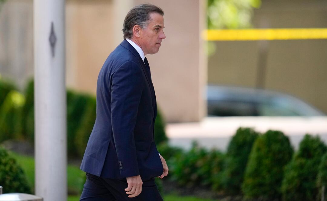 Hunter Biden, hijo del presidente Joe Biden, llega a la corte el miércoles 26 de julio de 2023 en Wilmington, Delaware. Foto: AP