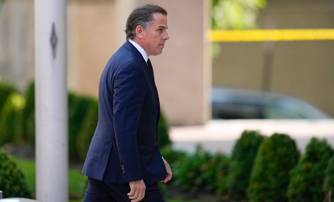 Hunter Biden, hijo del presidente Joe Biden, llega a la corte el miércoles 26 de julio de 2023 en Wilmington, Delaware. Foto: AP