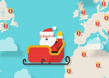 ¿Cómo seguir el recorrido de Santa en Google Maps?