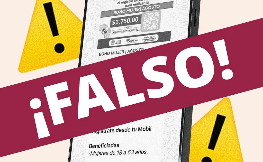Alertan de fraude por un "bono" a mujeres de 18 a 63 años. Foto: Captura de pantalla