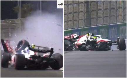 VIDEO: Así fue el impactante choque de Mick Schumacher en el GP de Arabia Saudita