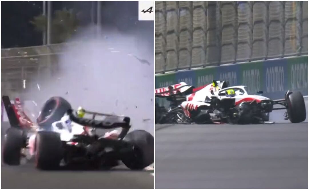 VIDEO: Así fue el impactante choque de Mick Schumacher en el GP de Arabia Saudita / FOTO: ESPECIAL