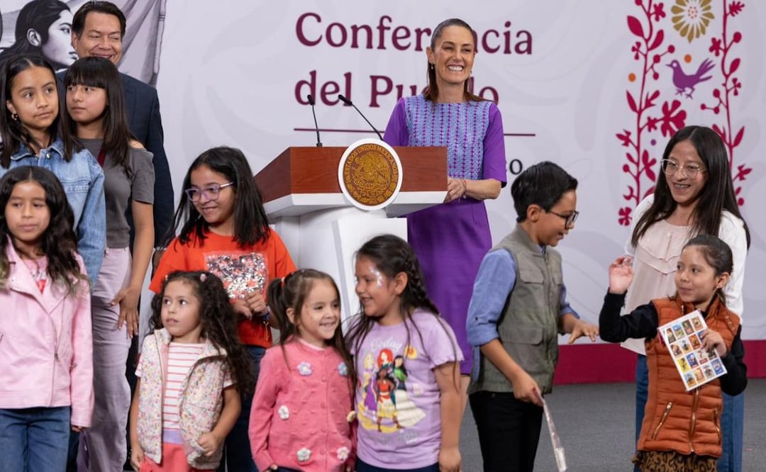 Día del Niño: Infancias asisten a la mañanera de la presidenta Claudia Sheinbaum (30/04/2026). Foto: Hugo Salvador / EL UNIVERSAL