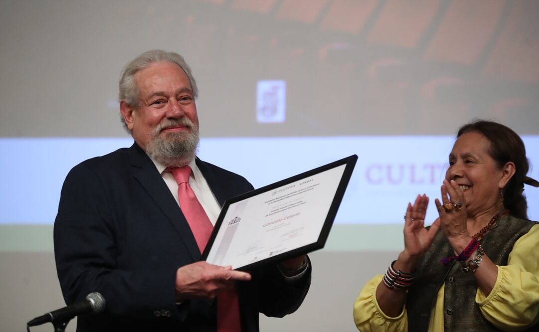 Premio Xavier Villaurrutia al escritor Gonzalo Celorio. Foto: Germán Espinoza.