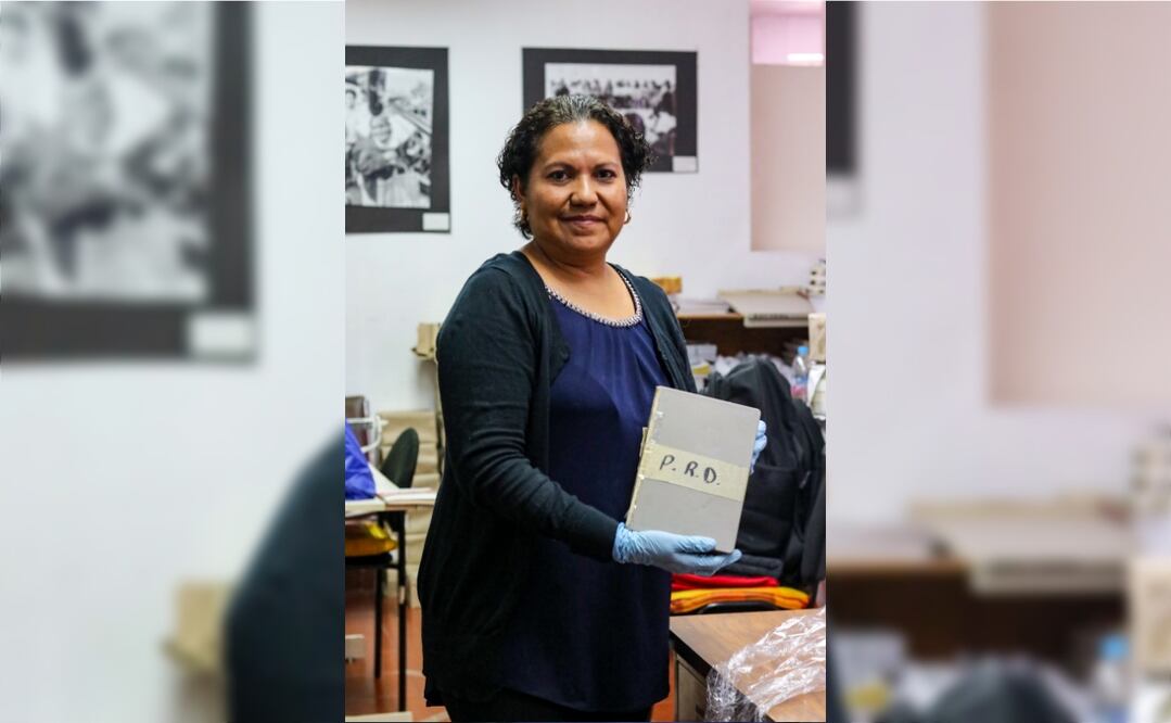 Tania Roque Medel fue la encargada de construir el archivo. Foto: Axel Sánchez/ EL UNIVERSAL