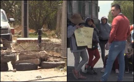 Pobladores cierran carretera en Tula, Hidalgo; exigen a Pemex permitir obras de pavimentación
