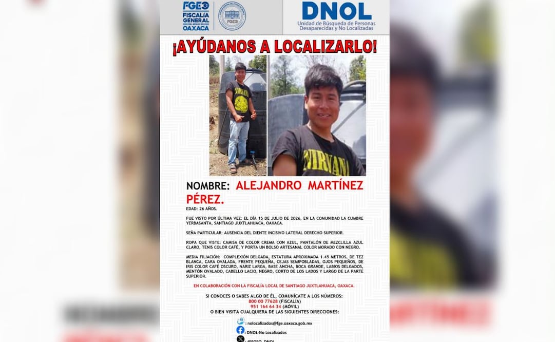 Organización triqui de Oaxaca denuncia ataque y desaparición de dos de sus integrantes; exige justicia y garantías de seguridad.
Foto: Especial.