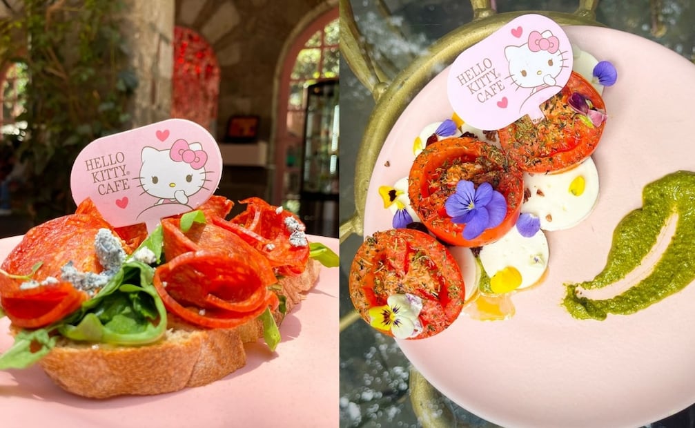 Hello Kitty Café también tiene una sucursal en Cancún. Foto: Facebook Hello Kitty Café México