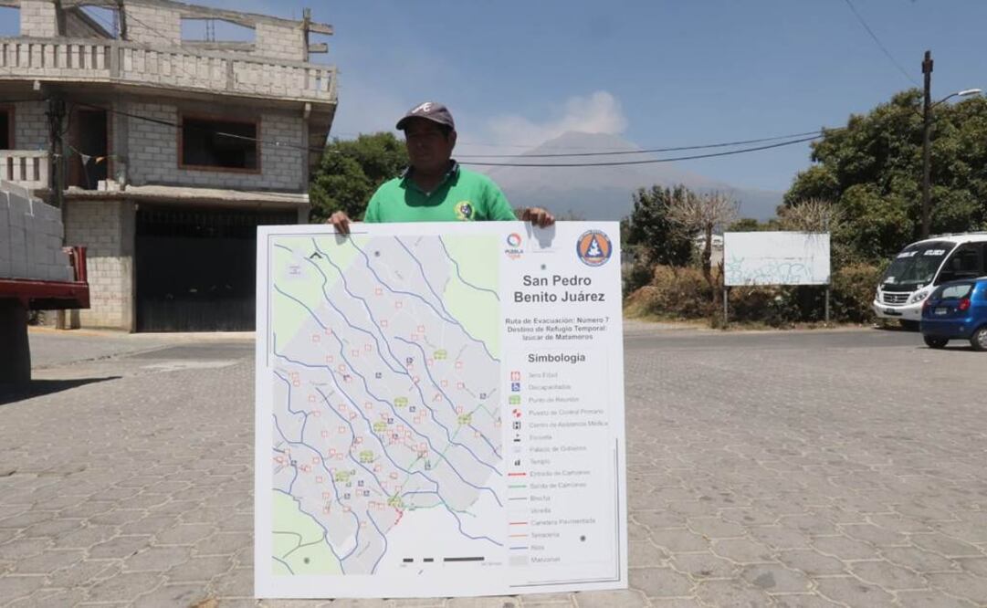 En la comunidad de San Pedro, Benito Juárez, ubicada a las faldas del volcán, la vida continua de manera normal luego de que se hizo oficial el cambio de la fase de Semáforo de Alerta Volcánico de Amarillo fase 2 a Amarillo fase 3