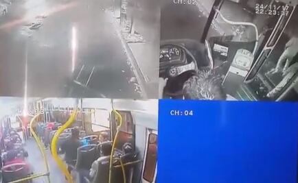 Video. En 3 minutos, asaltan a pasajeros en Azcapotzalco