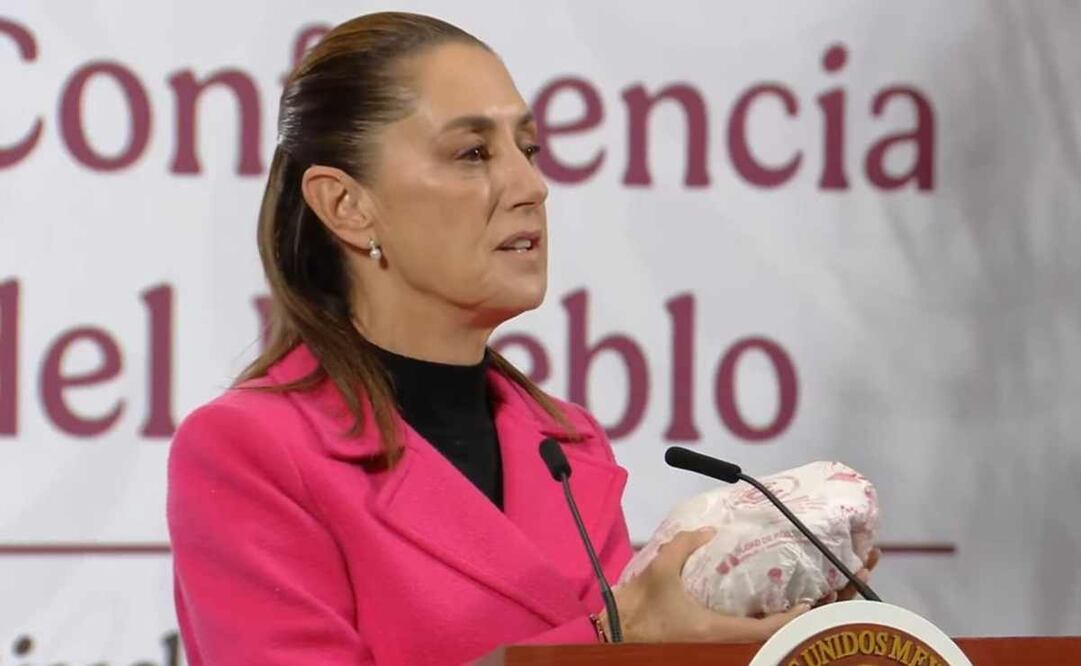 Claudia Sheinbaum, presidenta de México, durante la mañanera del 13 de noviembre del 2025. Foto: Especial