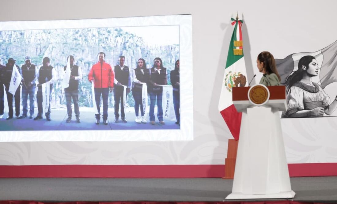Claudia Sheinbaum Pardo en su conferencia matutina del 28 de octubre de 2025. Foto: Carlos Mejía / EL UNIVERSAL