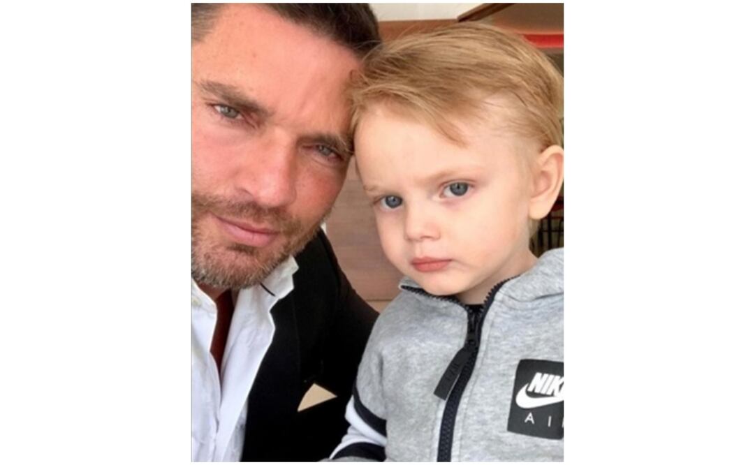 Julián Gil y su hijo Matías. Foto: Instagram 