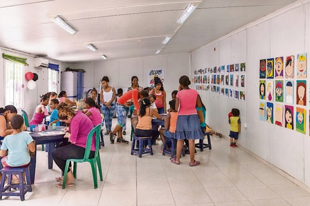 En el primer proyecto piloto del Centro Gabo, celebrado en junio, participaron 46 niños de entre 11 y 13 años, de Nelson Mandela de Cartagena, un barrio pobre y marginado (CORTESÍA CENTRO GABO)