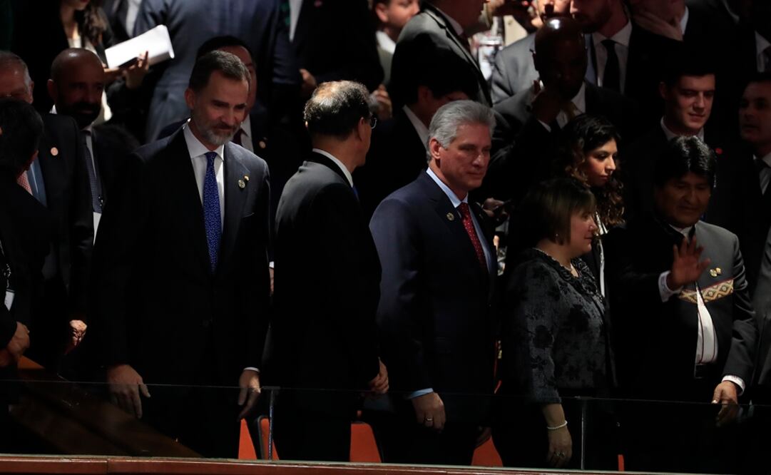 El Rey de España Felipe VI, y el presidente de Cuba, Miguel Díaz-Canel