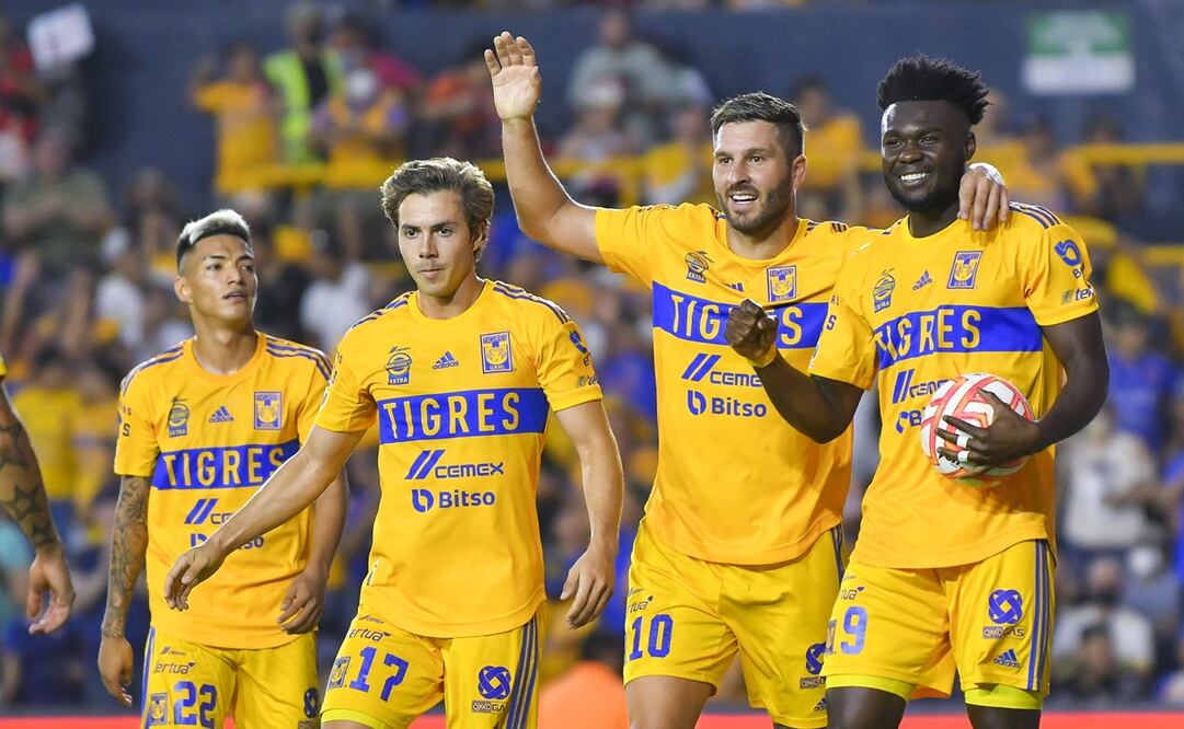 Tigres celebrando el gol del triunfo contra el Querétaro - FOTO: Especial