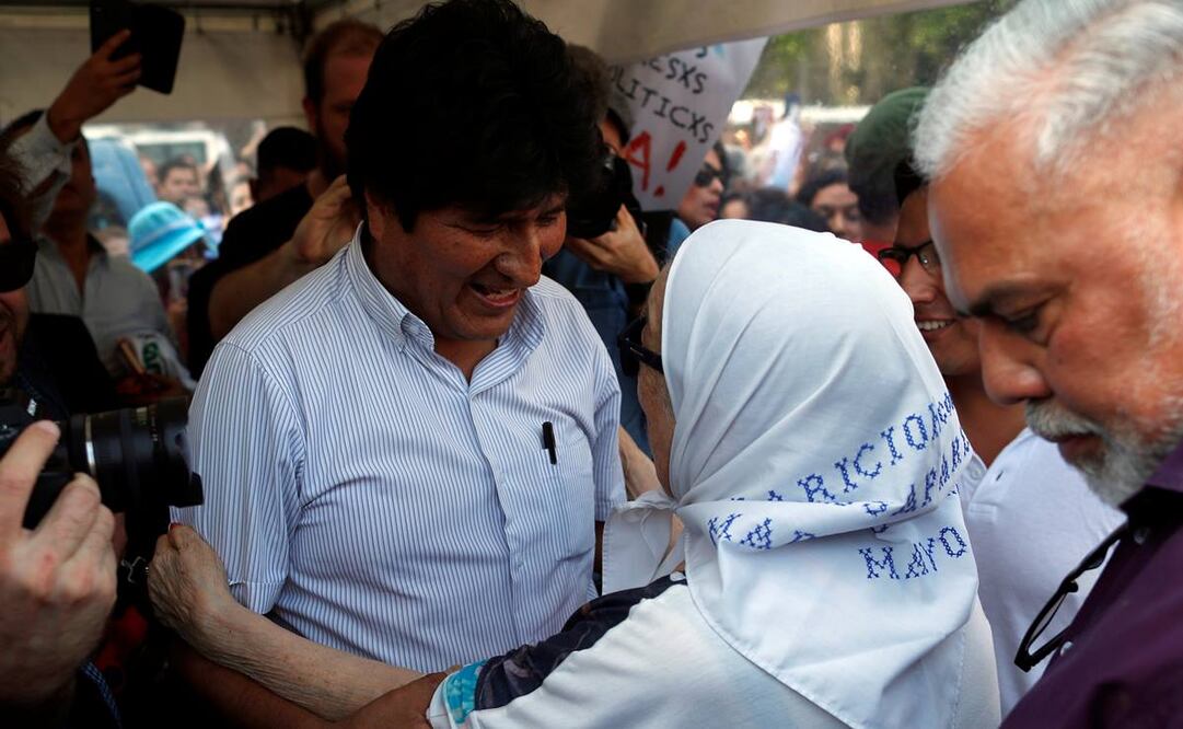 Evo Morales también se reunió con las Madres de Plaza de Mayo en Argentina (Foto: Reuters)