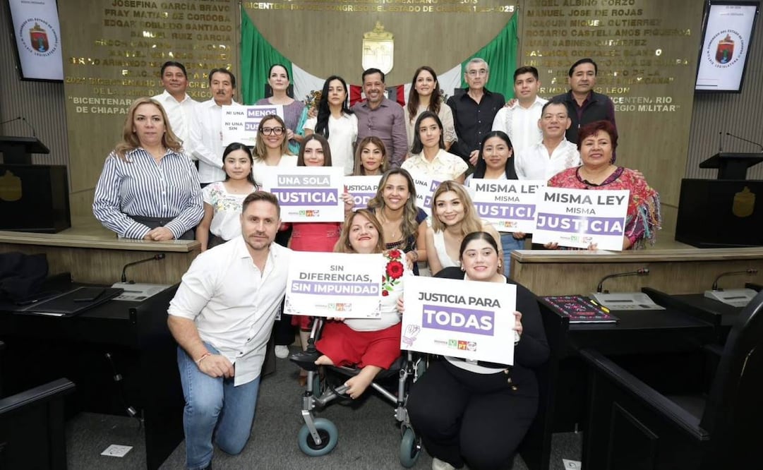 Congreso de Chiapas aprueba reforma para unificar el delito de feminicidio; fortalecen su persecución en el país.
Foto: Especial.