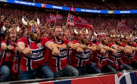 Noruega vs Inglaterra: ¿Qué significado tiene "Viking Row"?; así es la coreografía viral de la afición nórdica