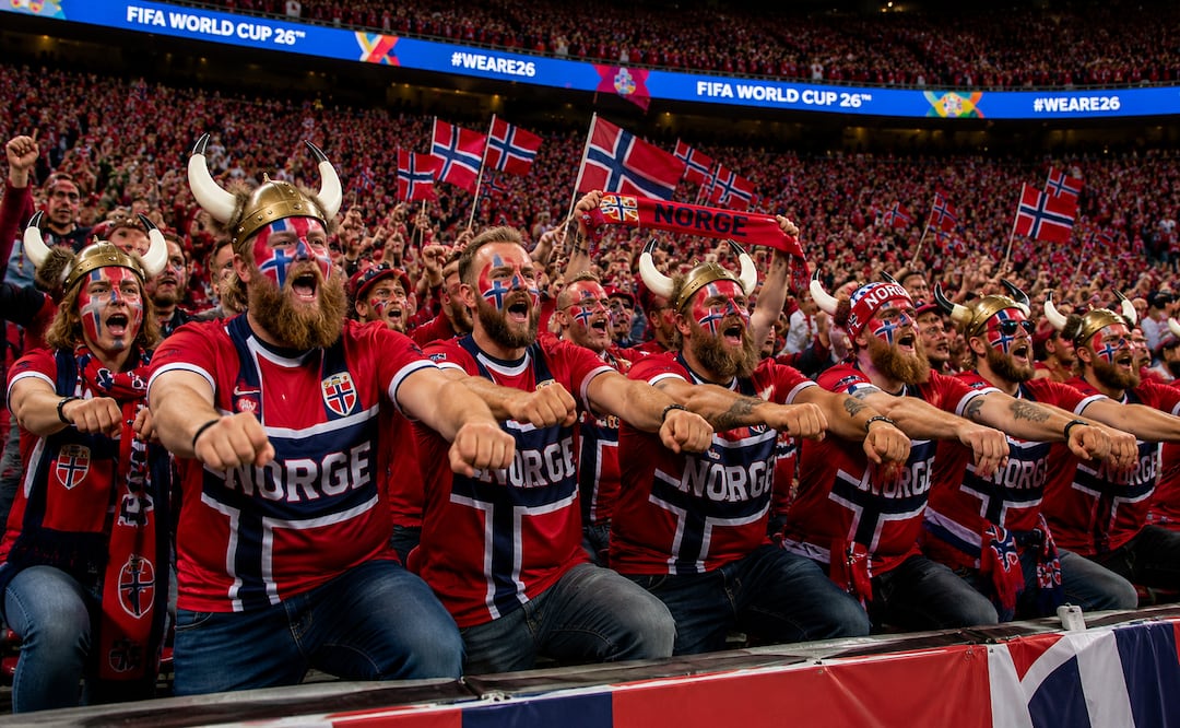 Aficionados de unen para hacer el Remo Vikingo de Noruega. Foto: Creada con IA