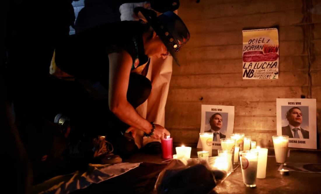 Velada en memoria de le magistrade Ociel Baena, a dos años de su muerte, en la Estela de Luz este jueves 13 de noviembre de 2025. Foto: Fernanda Rojas/ EL UNIVERSAL