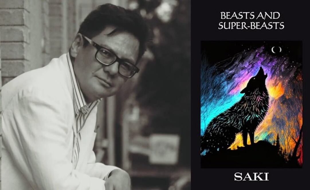 Jose Homero (imagen tomada de su Facebook) y portada de Beasts and Super-Beasts (Independently published en 7 mayo de 2023).