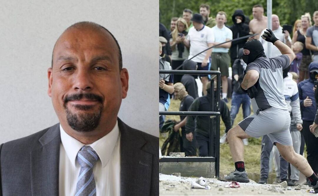 "Son nazis fascistas asquerosos y necesitamos cortarles las gargantas y deshacernos de todos ellos", pronuncia Jones en el vídeo por el que ha sido detenido bajo un delito tipificado en la Ley de Orden Público. Foto: X @Con_Tomlinson