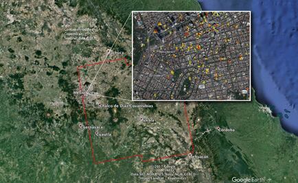 La NASA entregó mapa de zonas dañadas al gobierno mexicano