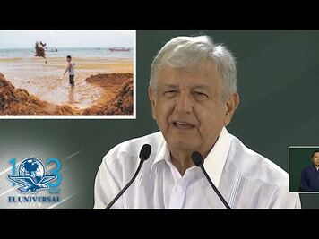 Problema de sargazo se magnificó para afectar al nuevo gobierno: AMLO